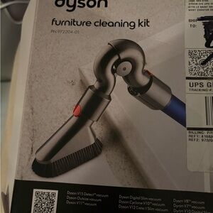 Dyson Furniture Cleaning Kit with Metallic and Red Accents